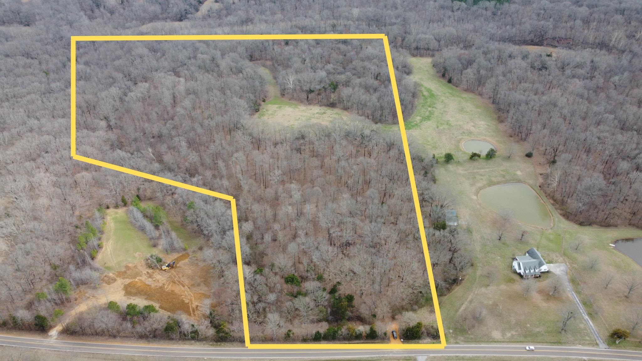 0 Old Brownsville Road Somerville, TN 38068 - Photo 3 of 40 Aerial overview of property's location with property boundaries highlighted