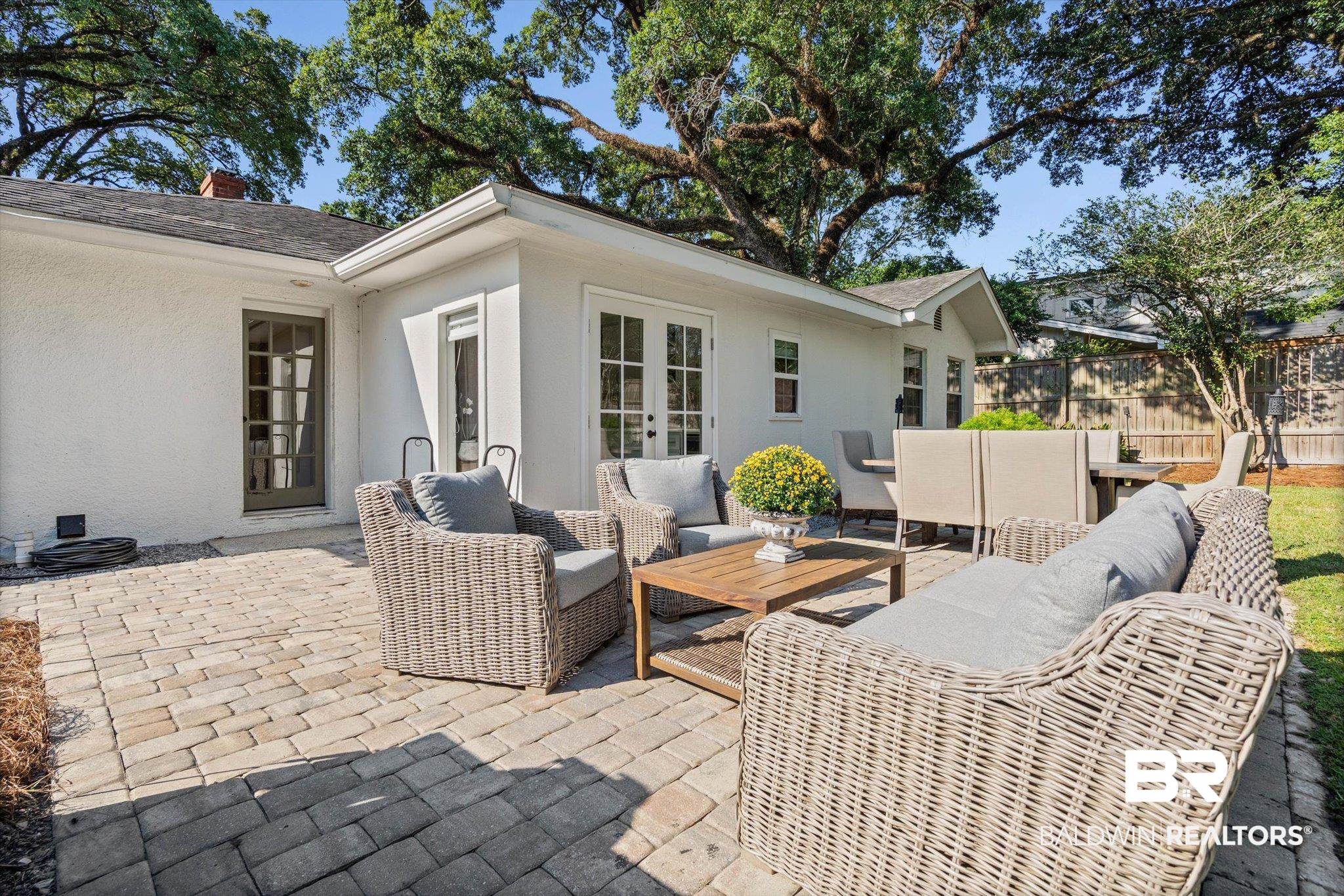 4310 The Cedars Avenue Mobile, AL 36608 - Photo 24 of 32 View of patio featuring an outdoor hangout area and french doors