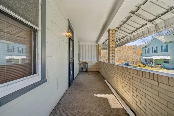 a view of a balcony