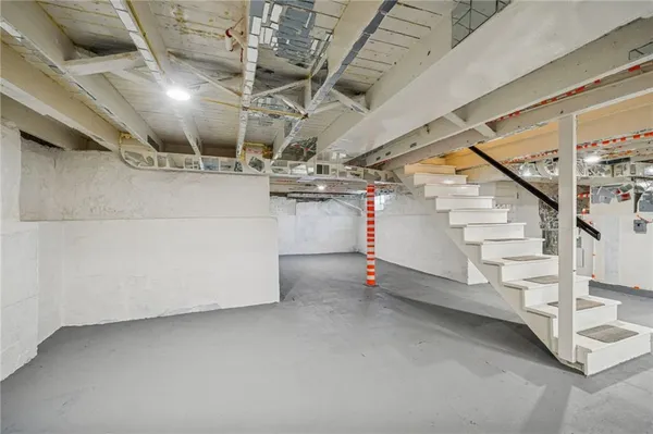 a view of storage and utility room