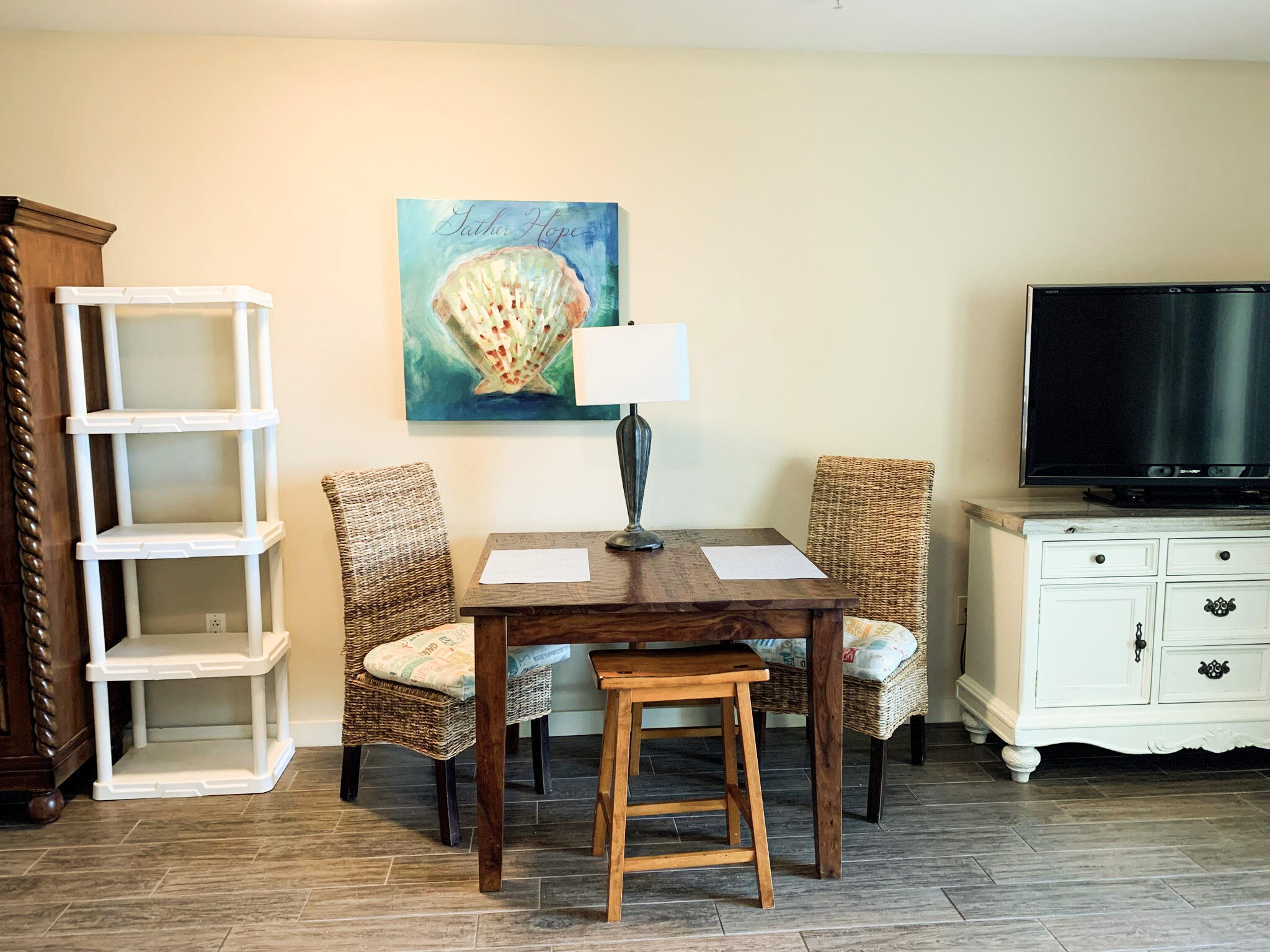 15100 Front Beach Road, Unit 919 921 Panama City Beach, FL 32413 - Photo 8 of 49 a view of a livingroom with furniture and a flat screen tv
