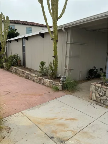 a backyard of a house