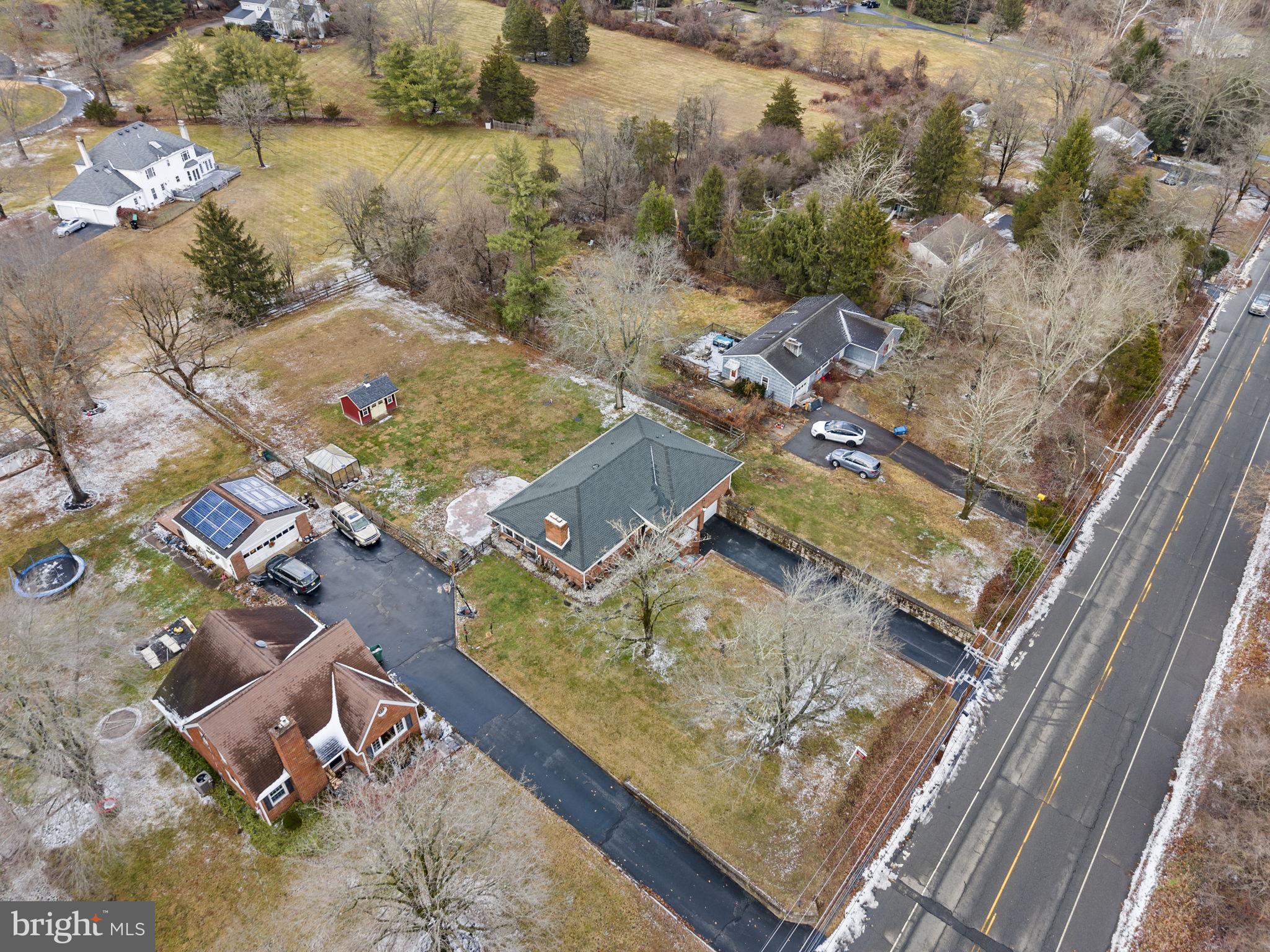 247 Washington Crossing Pennington Road Titusville, NJ 08560 - Photo 10 of 53 an aerial view of a house with a yard