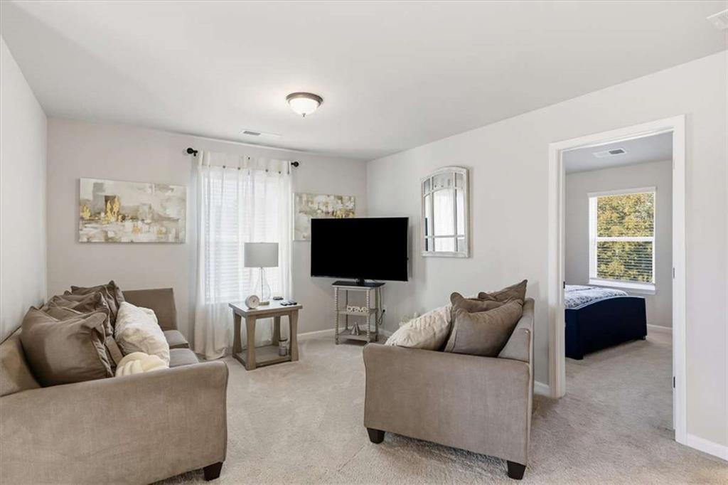 1171 Bodega Loop Locust Grove, GA 30248 - Photo 37 of 57 a living room with furniture and a flat screen tv