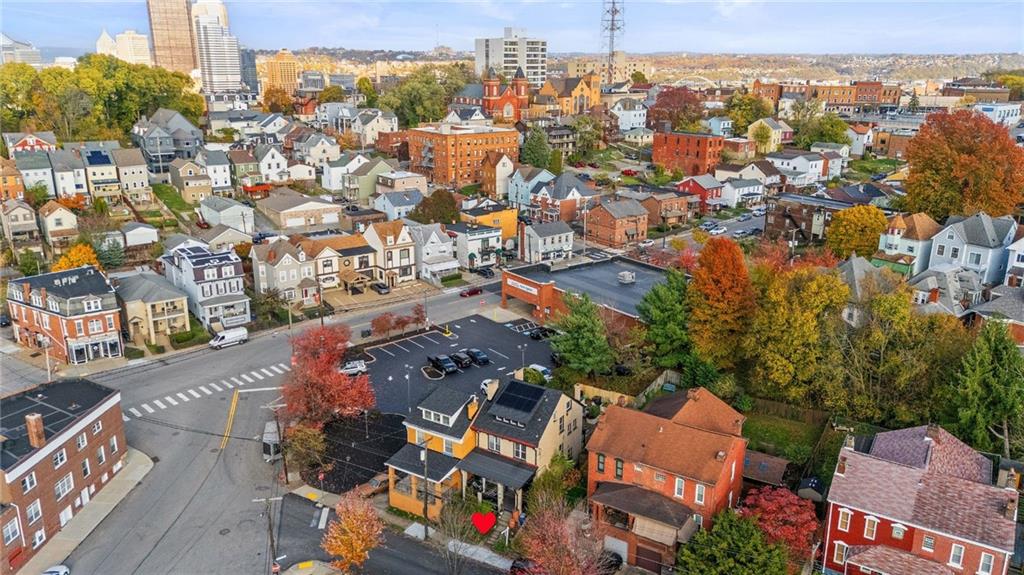 303 Kearsarge Street Pittsburgh, PA 15211 - Photo 47 of 50 an aerial view of a city with lots of residential buildings