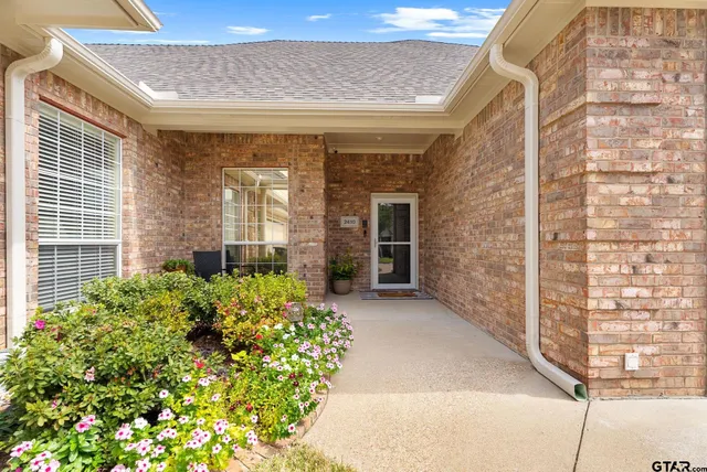 a front view of a house