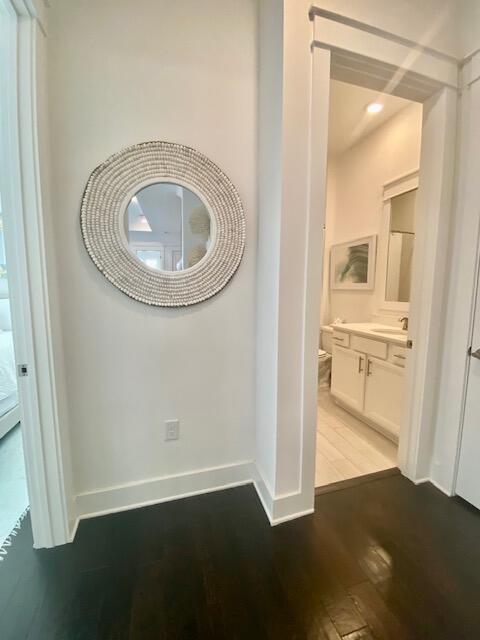 46 York Ln Inlet Beach, Unit C Inlet Beach, FL 32461 - Photo 24 of 38 an empty room with wooden floor and windows