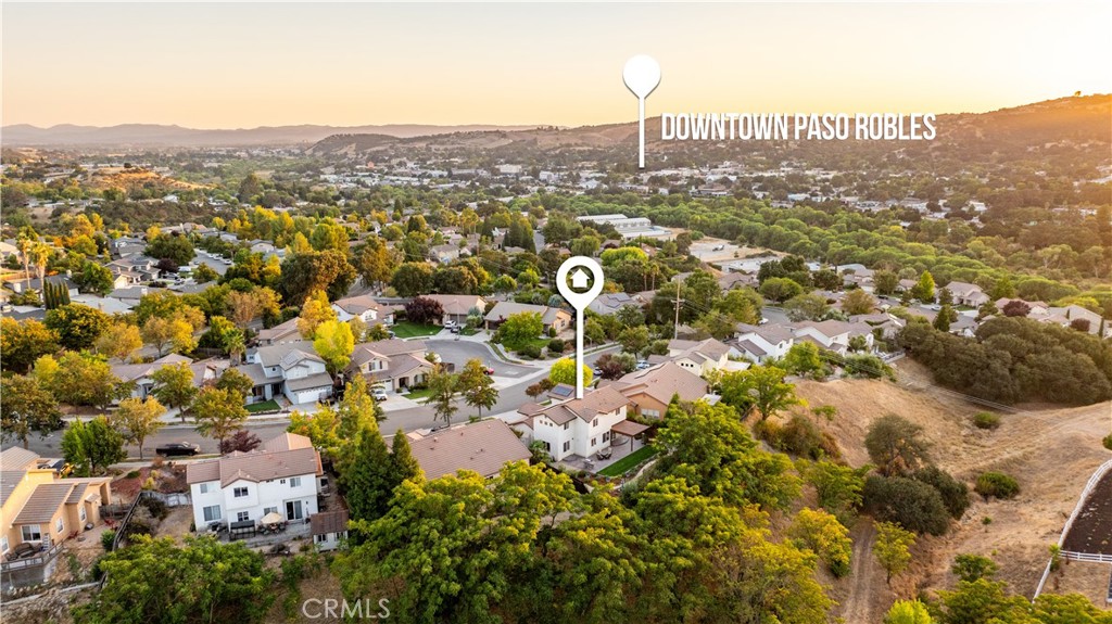 142 Via Camelia Paso Robles, CA 93446 - Photo 42 of 43 an aerial view of residential building and lake view