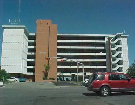 a car parked in front of a building