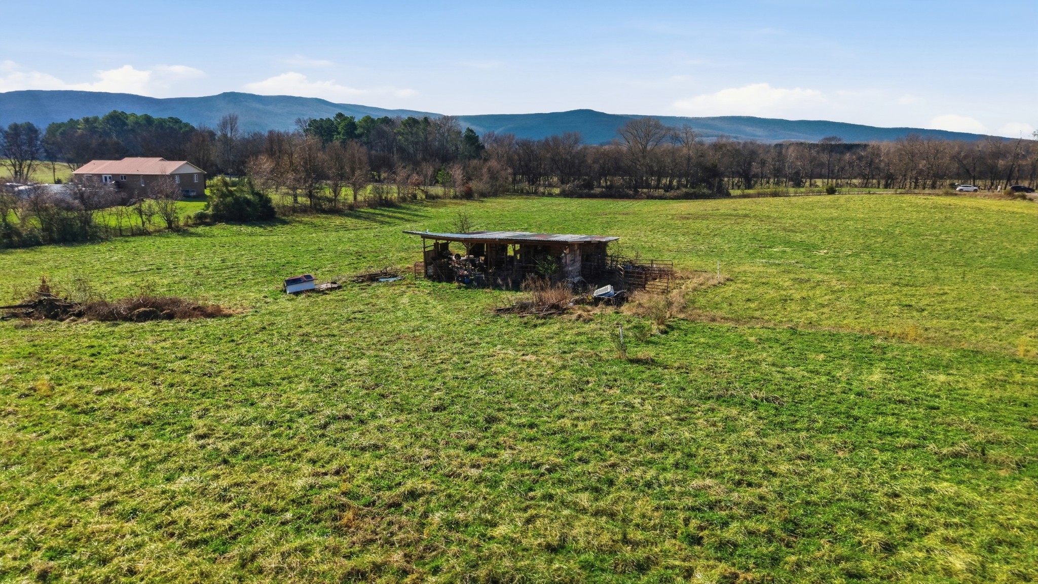 640 Dotson Cemetery Road Decherd, TN 37324 - Photo 11 of 15 a view of a lush green field with mountains in the background