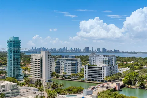 a view of a city with tall buildings in the background