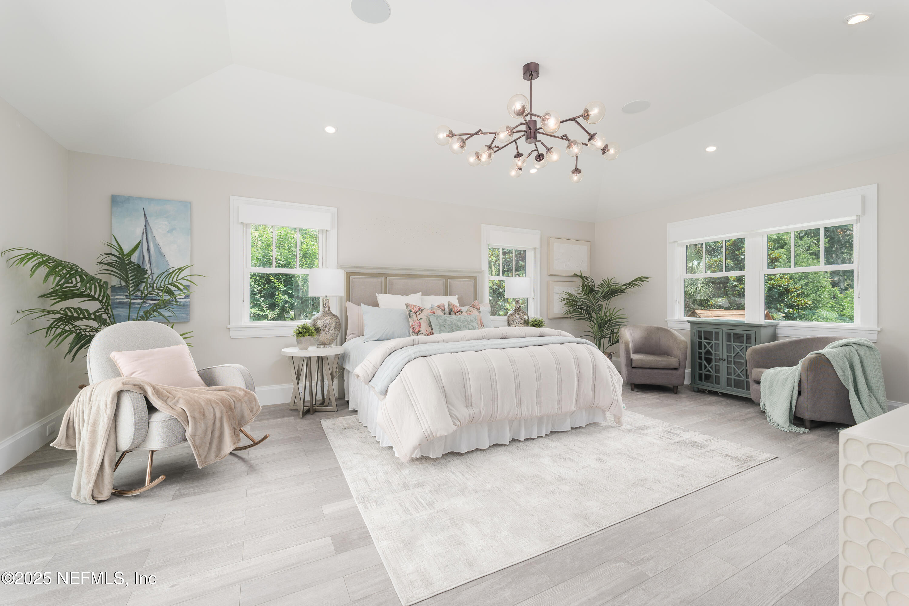 365 8th Street Atlantic Beach, FL 32233 - Photo 22 of 65 a bedroom with bed and a large window