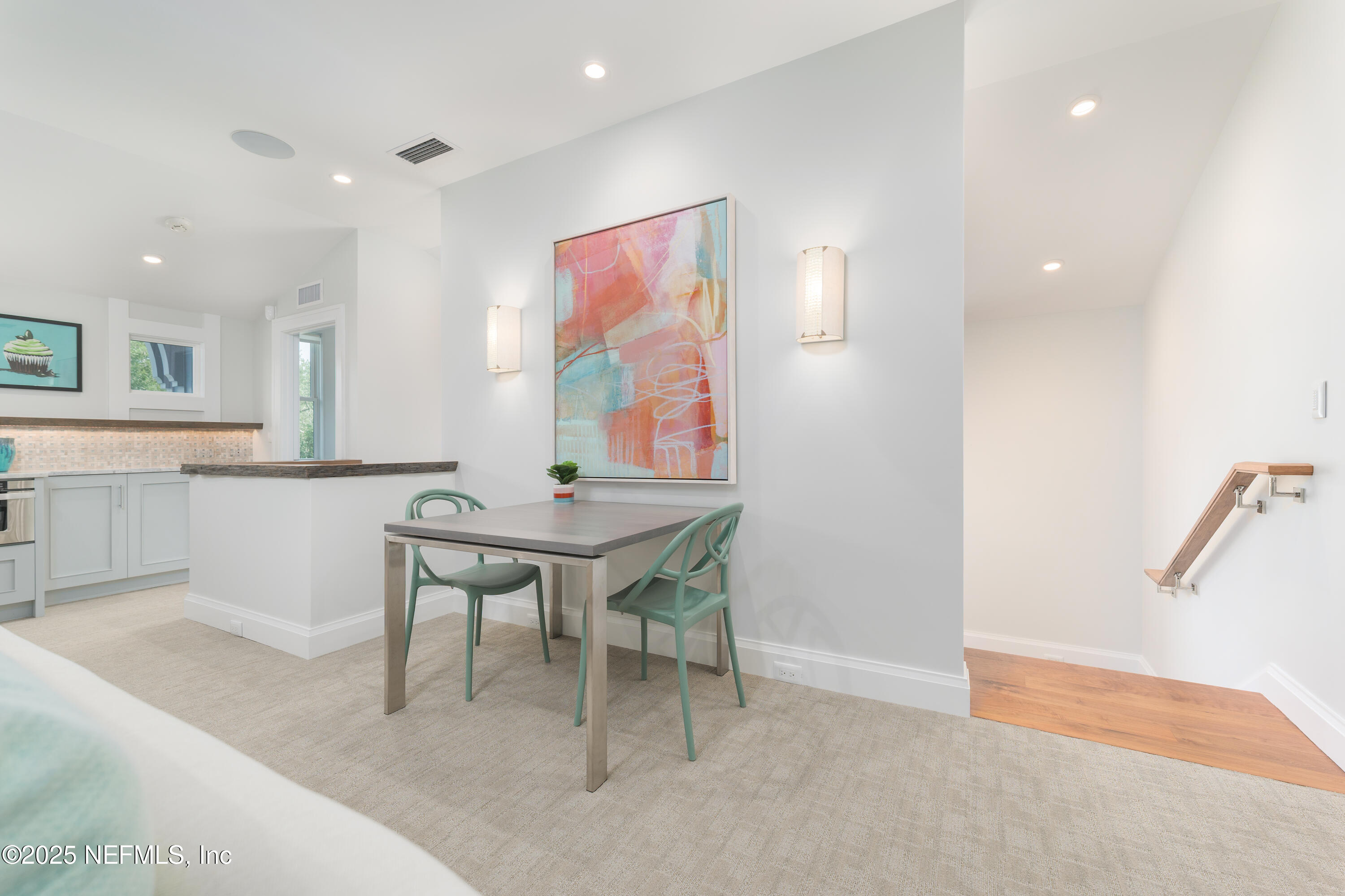 365 8th Street Atlantic Beach, FL 32233 - Photo 39 of 65 a view of kitchen with furniture and wooden floor