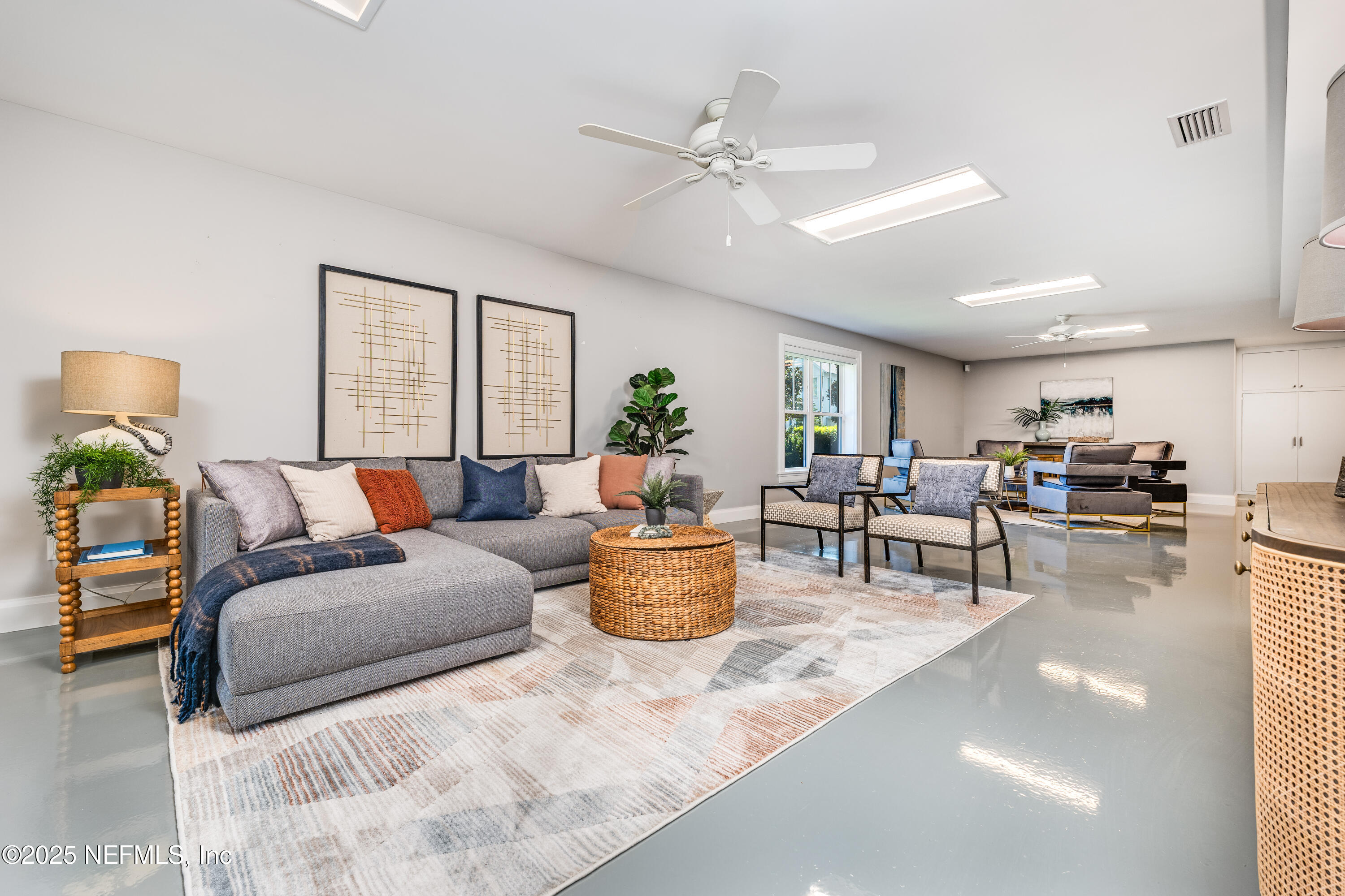 365 8th Street Atlantic Beach, FL 32233 - Photo 49 of 65 a living room with furniture and kitchen view