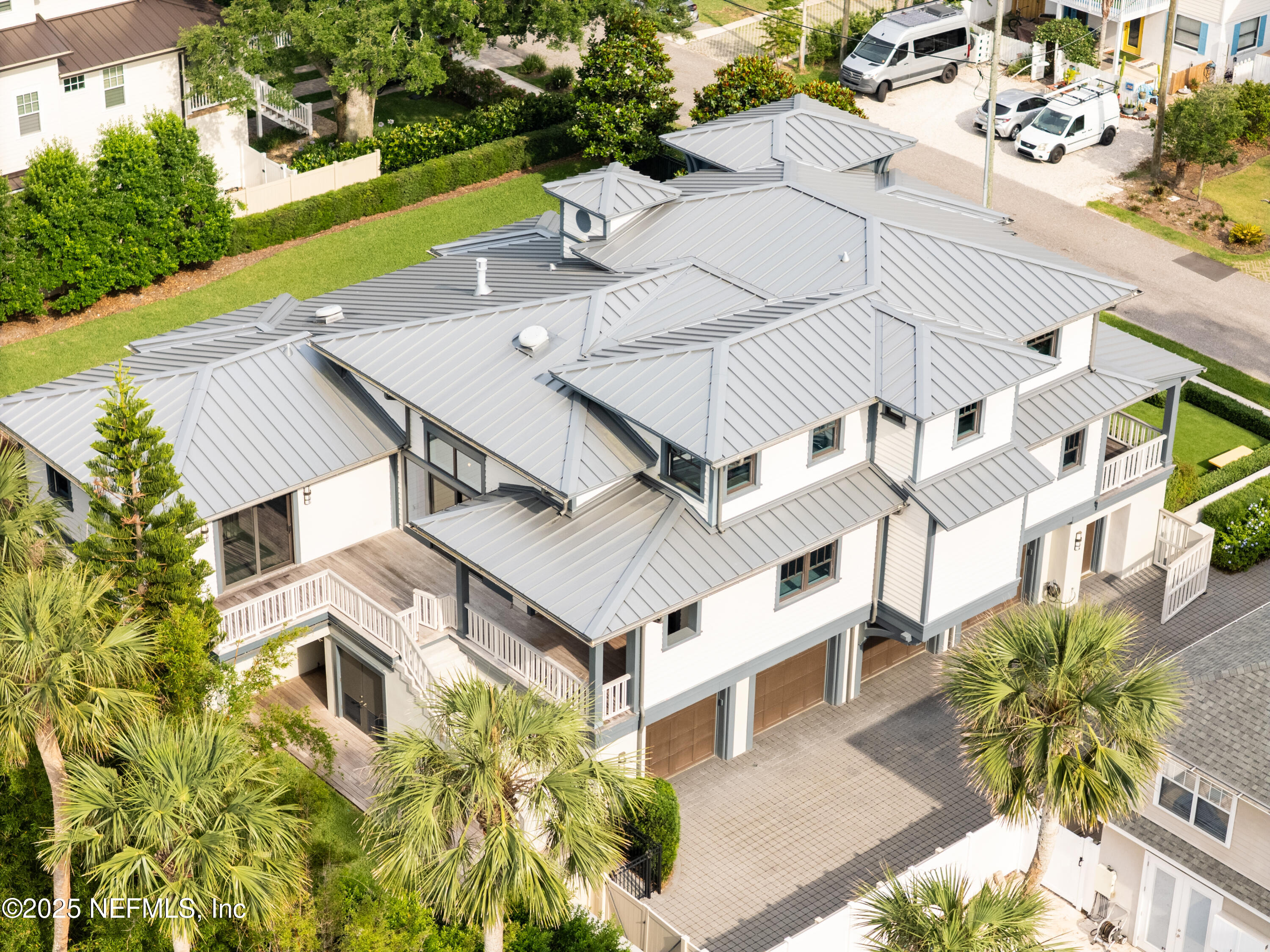 365 8th Street Atlantic Beach, FL 32233 - Photo 6 of 65 an aerial view of a house with a yard
