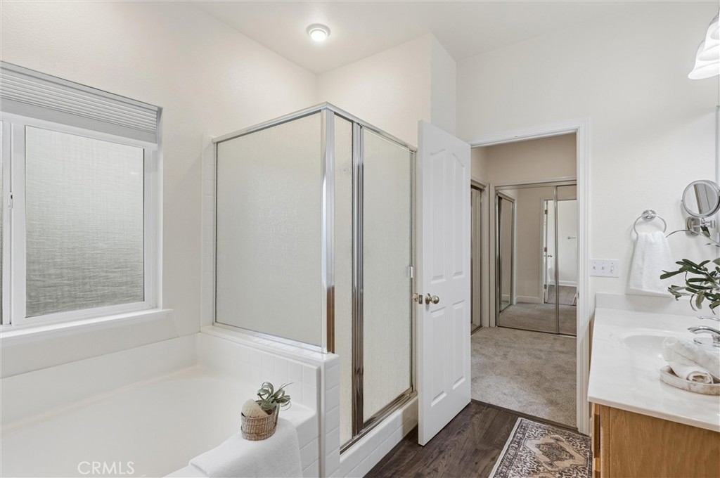 97 Benson Terrace Chico, CA 95928 - Photo 6 of 39 a bathroom with a bathtub and a shower