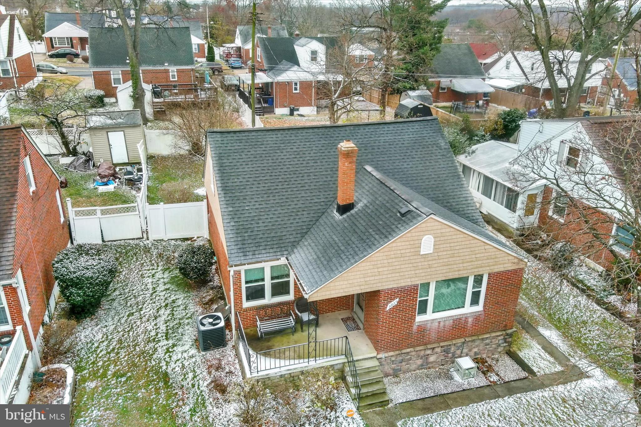 1813 Hanford Road Rosedale, MD 21237 - Photo 32 of 39 an aerial view of a house with a yard basket ball court and outdoor seating