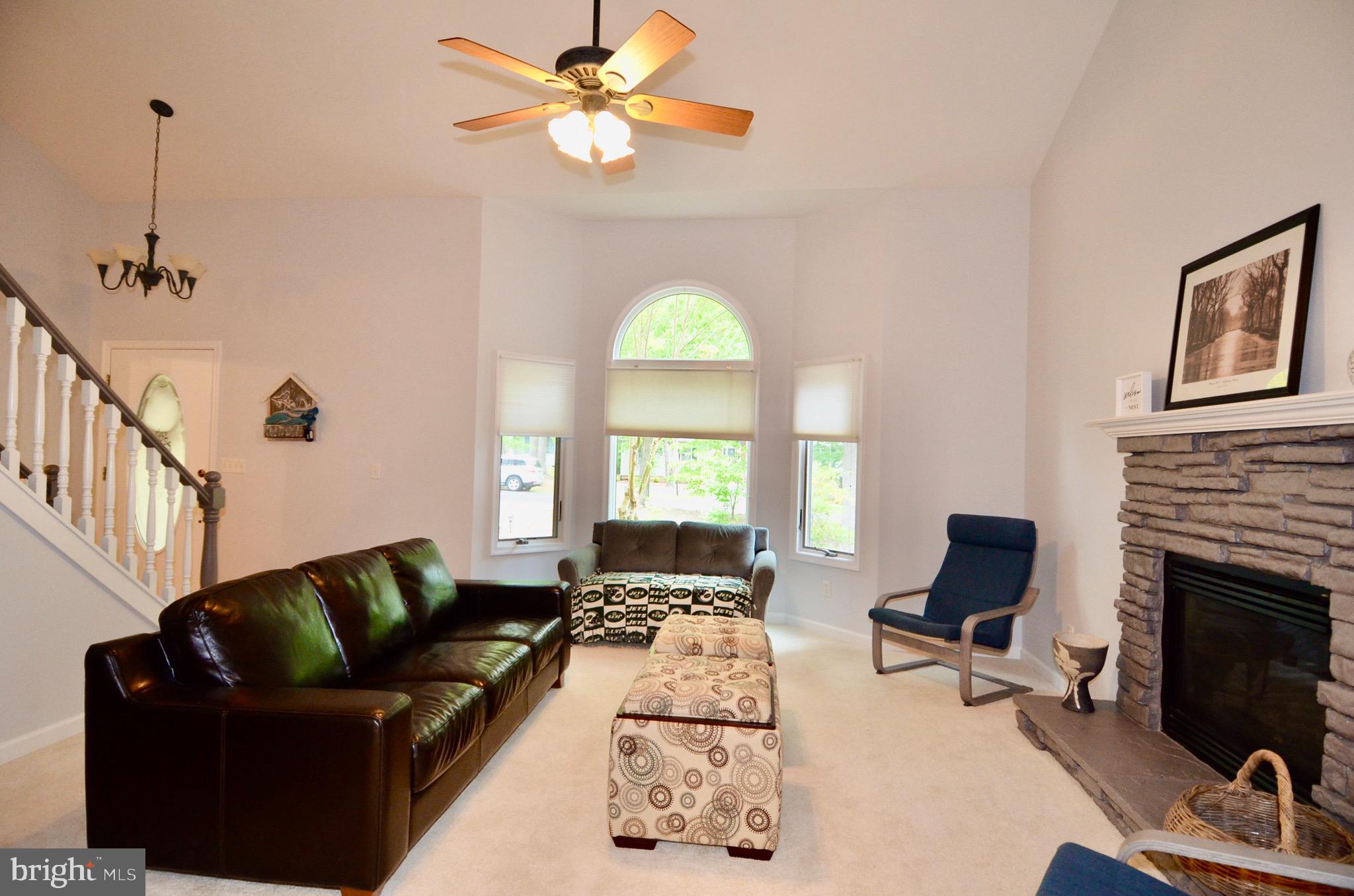 214 Birdie Road Locust Grove, VA 22508 - Photo 5 of 44 Fireplace with high ceilings