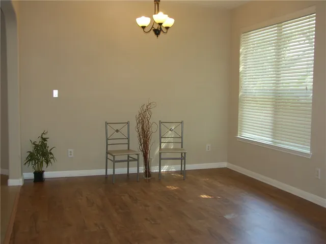 a view of a livingroom with a window