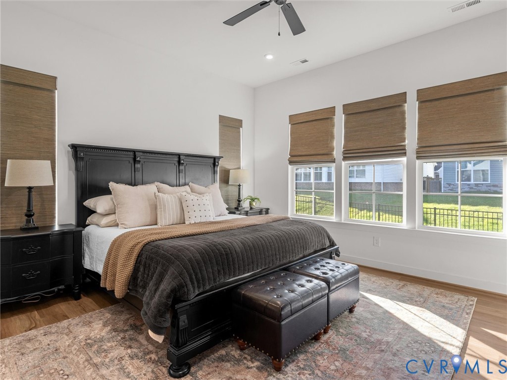 1813 Galley Place Chester, VA 23836 - Photo 19 of 38 Bedroom featuring wood finished floors, ceiling fa
