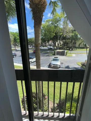 a view of lake from a window