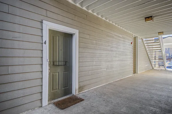 a view of front door