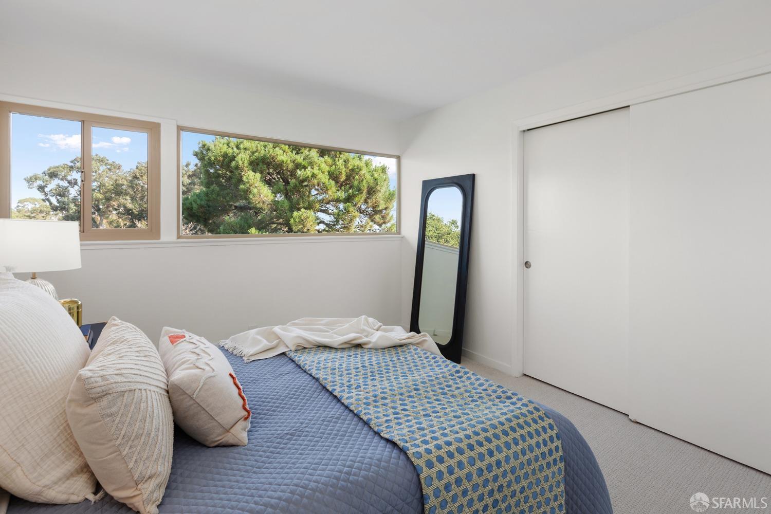 406 Middle Road Belmont, CA 94002 - Photo 40 of 67 a view of bedroom with a bed and wooden floor
