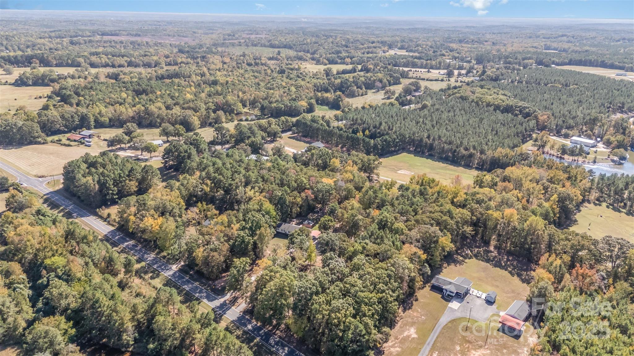 1979 Center Road Chester, SC 29706 - Photo 34 of 38 an aerial view of a houses with a yard