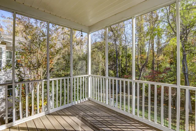 a view of park with trees