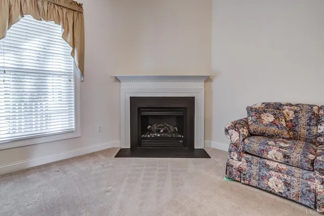 a view of a balcony with wooden floor