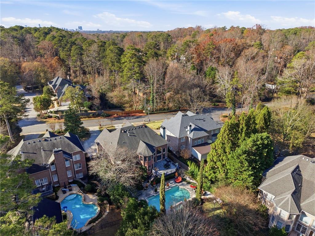 1607 Oak Grove Road Decatur, GA 30033 - Photo 59 of 71 an aerial view of a house with a garden