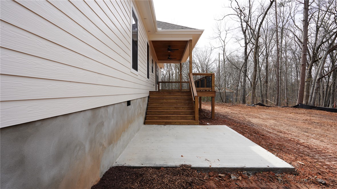 1001 Five Forks Road Pendleton, SC 29670 - Photo 39 of 43 This newly constructed home features a private deck and patio, offering ample outdoor living space.