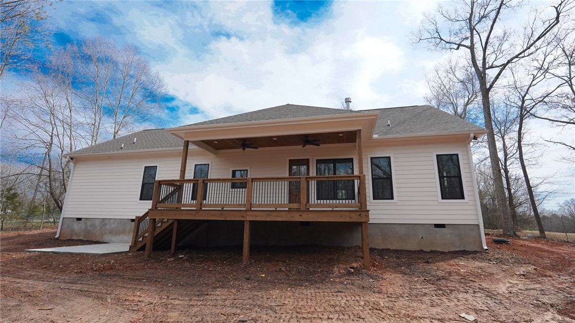 1001 Five Forks Road Pendleton, SC 29670 - Photo 41 of 43 This newly constructed home features a spacious deck, perfect for outdoor enjoyment and entertaining.