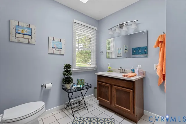 a dining room with a table and chair