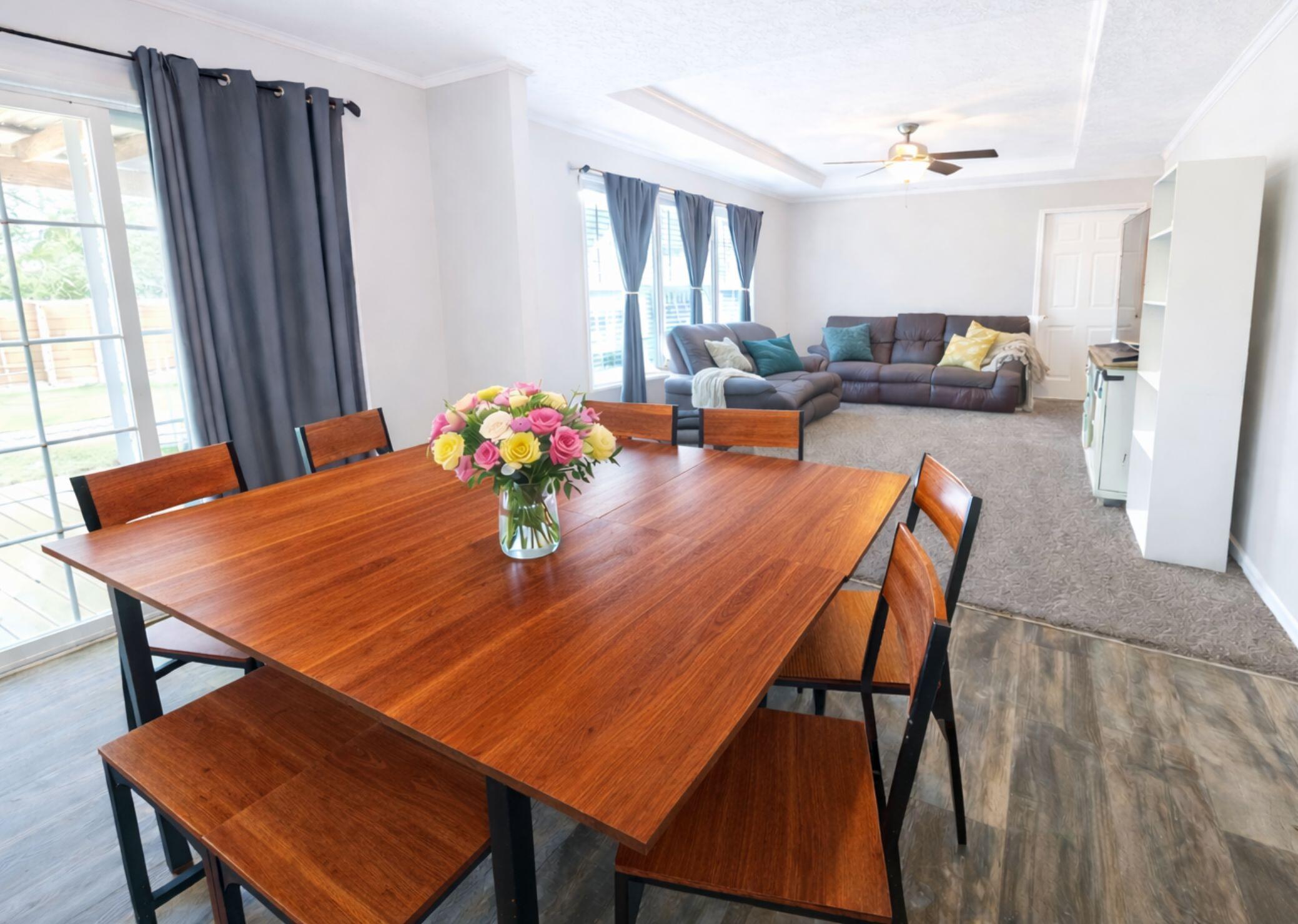 1036 Black Tom Road Moncks Corner, SC 29461 - Photo 6 of 16 Kitchen table and den