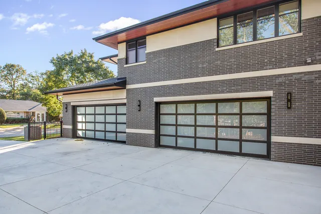 a view of building with door and outdoor space