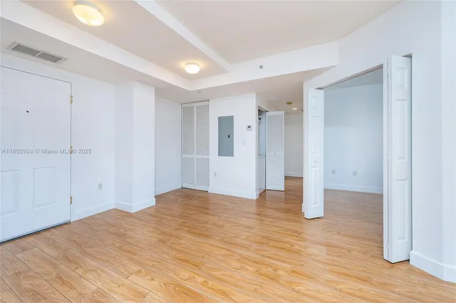 a view of an empty room