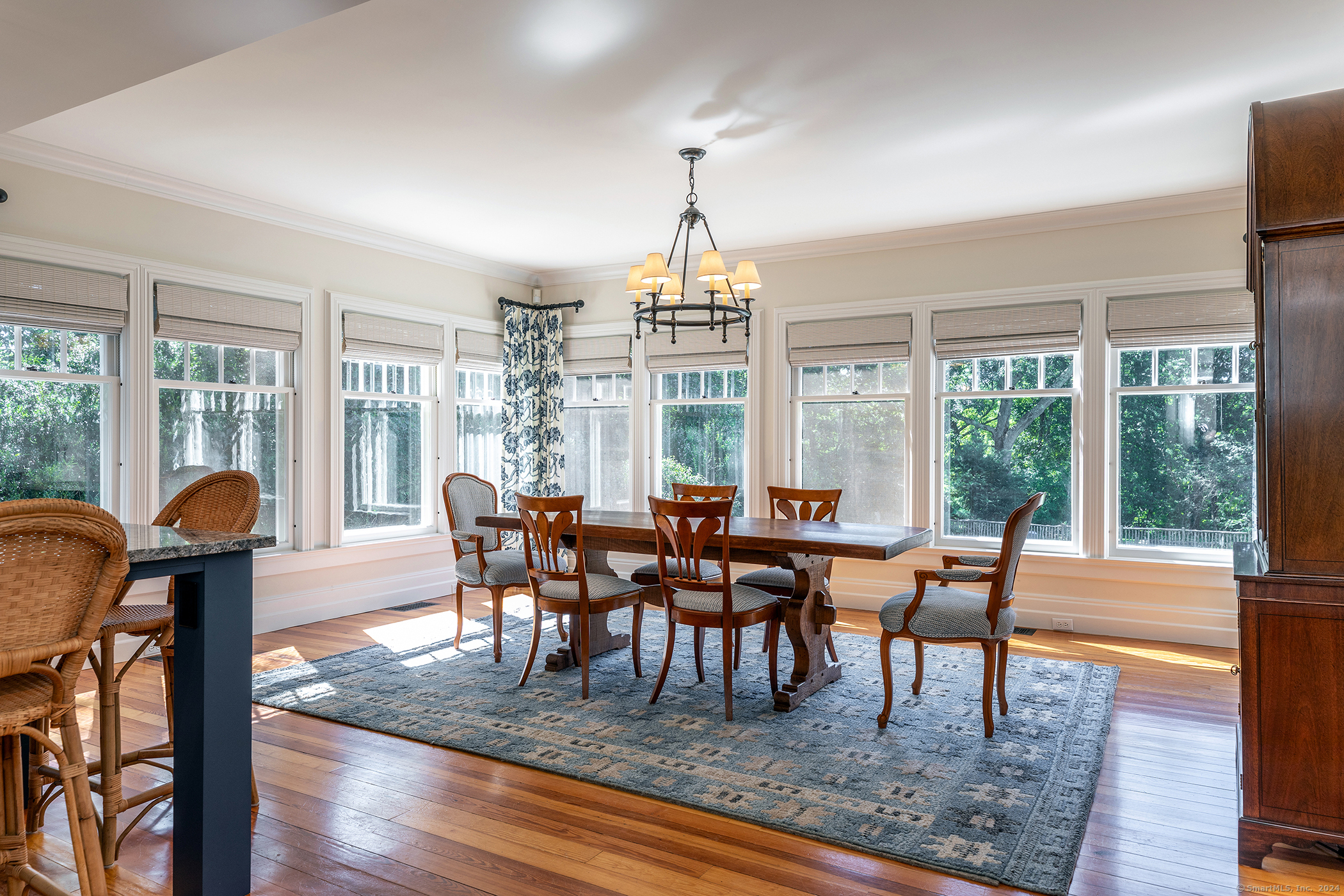 51 Ferry Bridge Road Washington, CT 06793 - Photo 18 of 40 a view of a dining room with furniture window and outside view