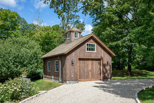 a view of a house with garden