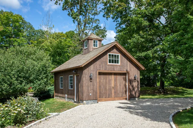 a view of a house with garden
