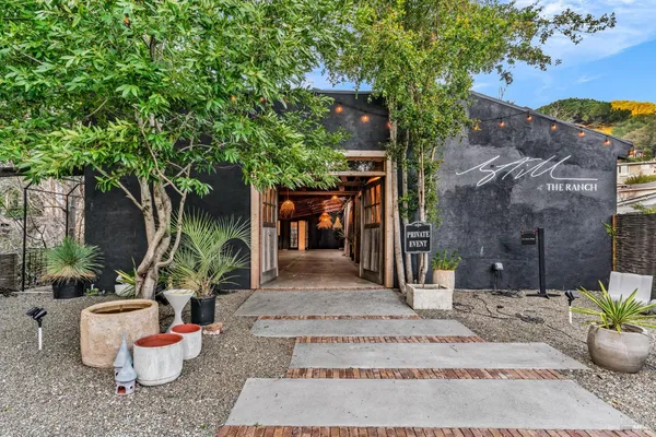 a view of a tall building with the outdoor space