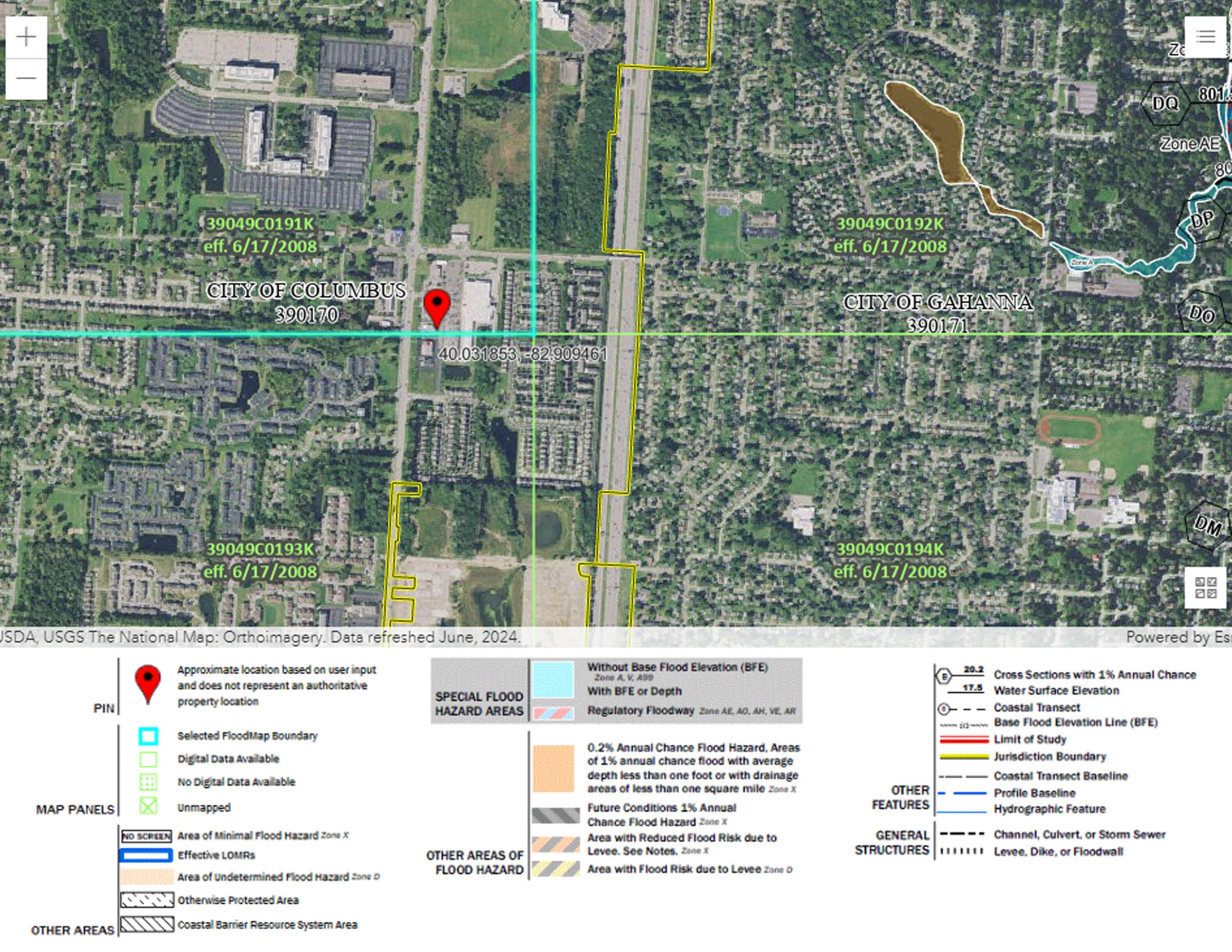 2846 Stelzer Road Columbus, OH 43219 - Photo 2 of 4 Flood Map
