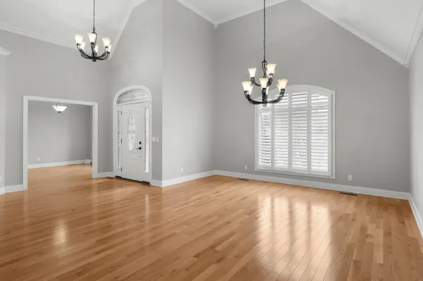 a view of a living room with a flat screen tv