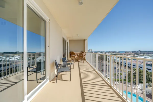a view of balcony and patio