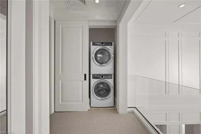 a building outdoor space with patio furniture and garden