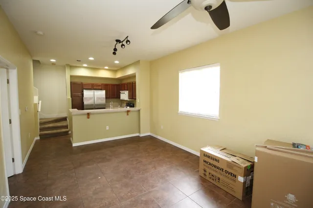 a view of kitchen and window