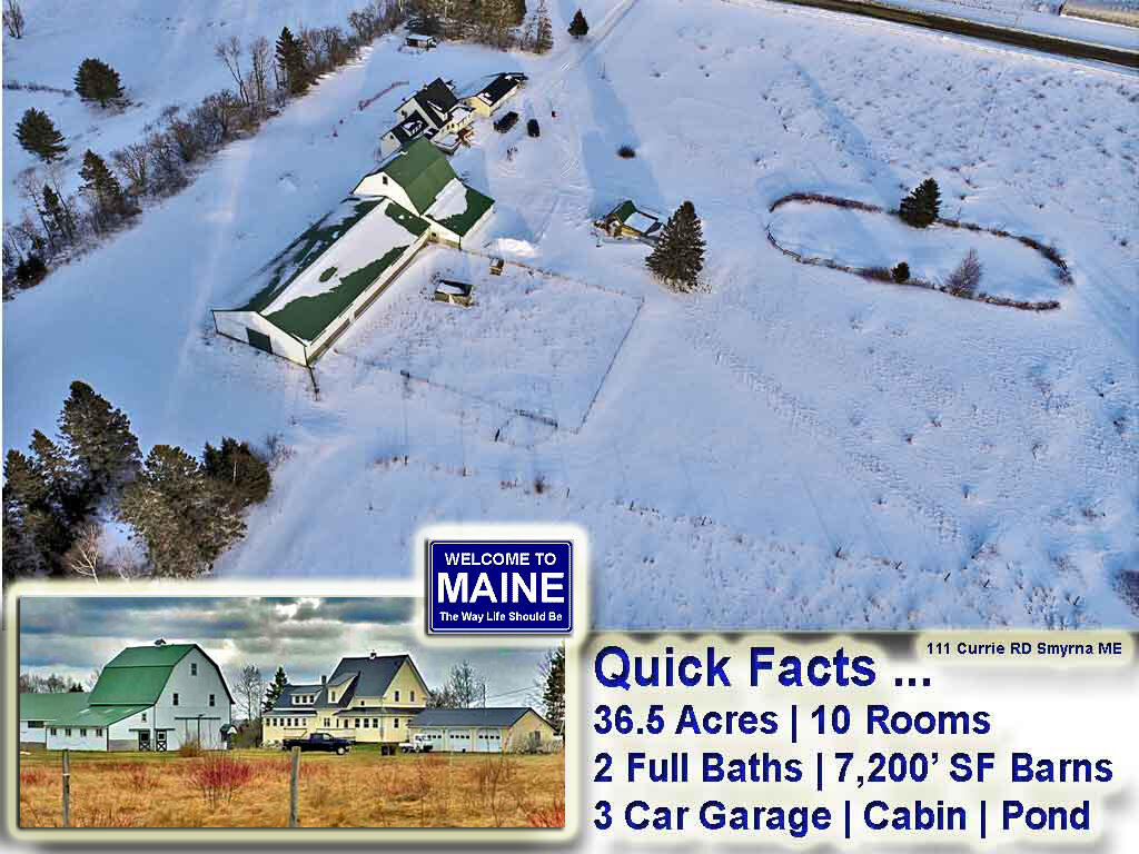 111 Currie Road Smyrna, ME 04780 - Photo 1 of 129 horse-farm-property-smyrna-