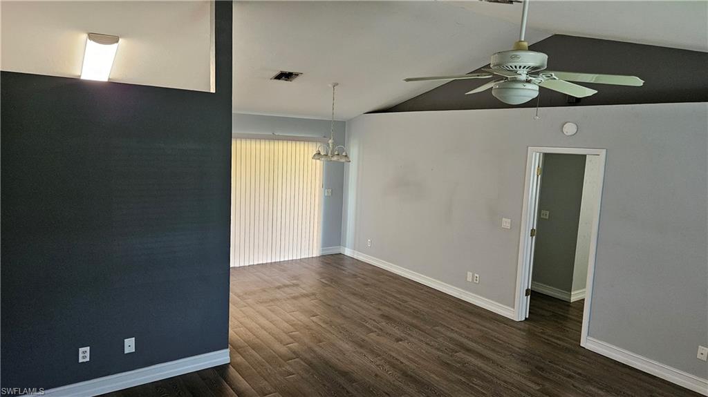 17373 Kentucky Road Fort Myers, FL 33967 - Photo 3 of 20 wooden floor in an empty room