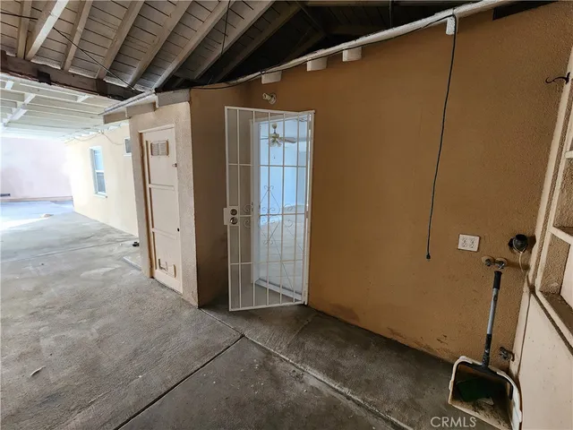 a view of a house with a door