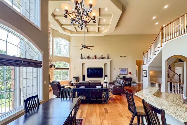 a kitchen with granite countertop lots of counter top space
